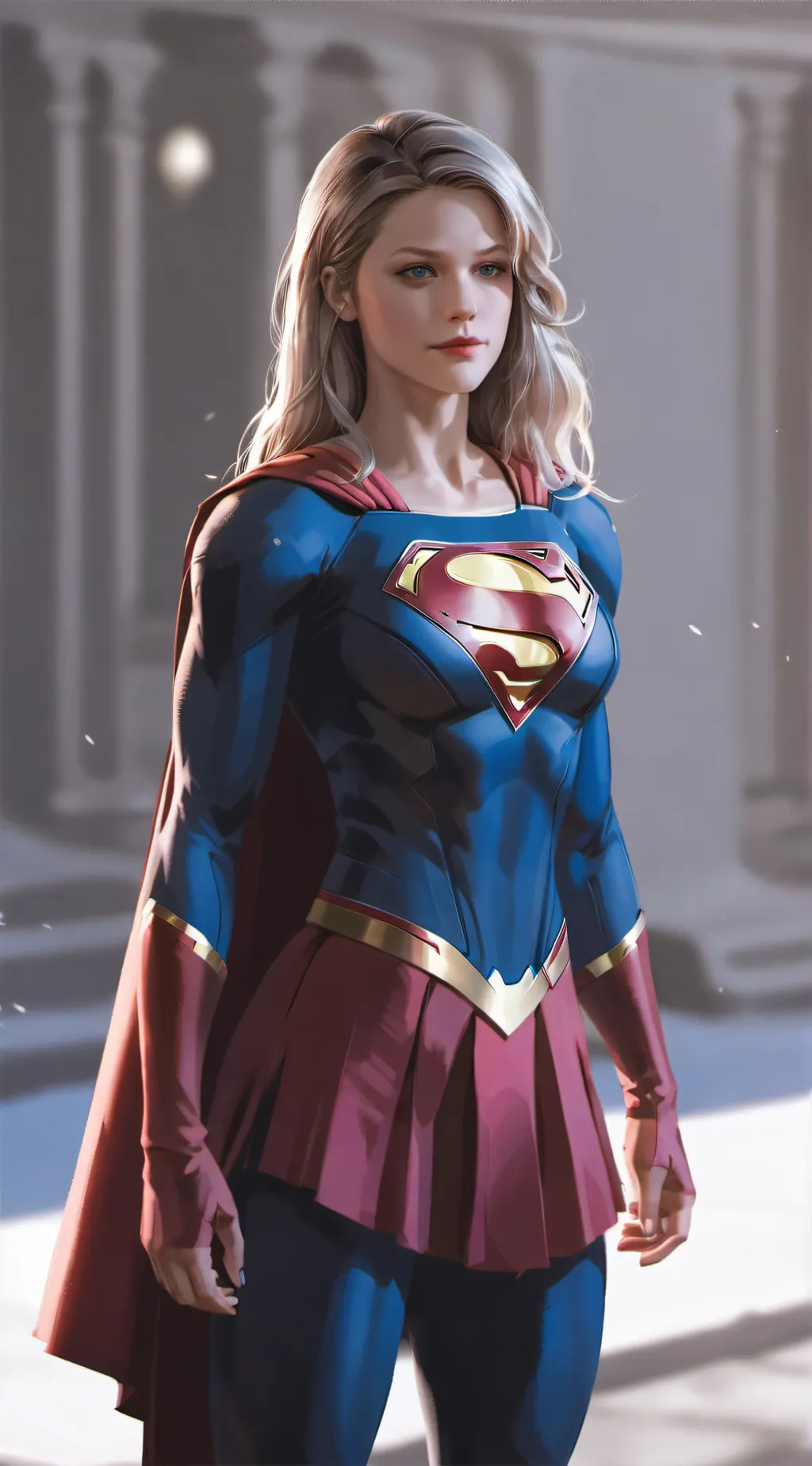 ai character: Supergirl  background