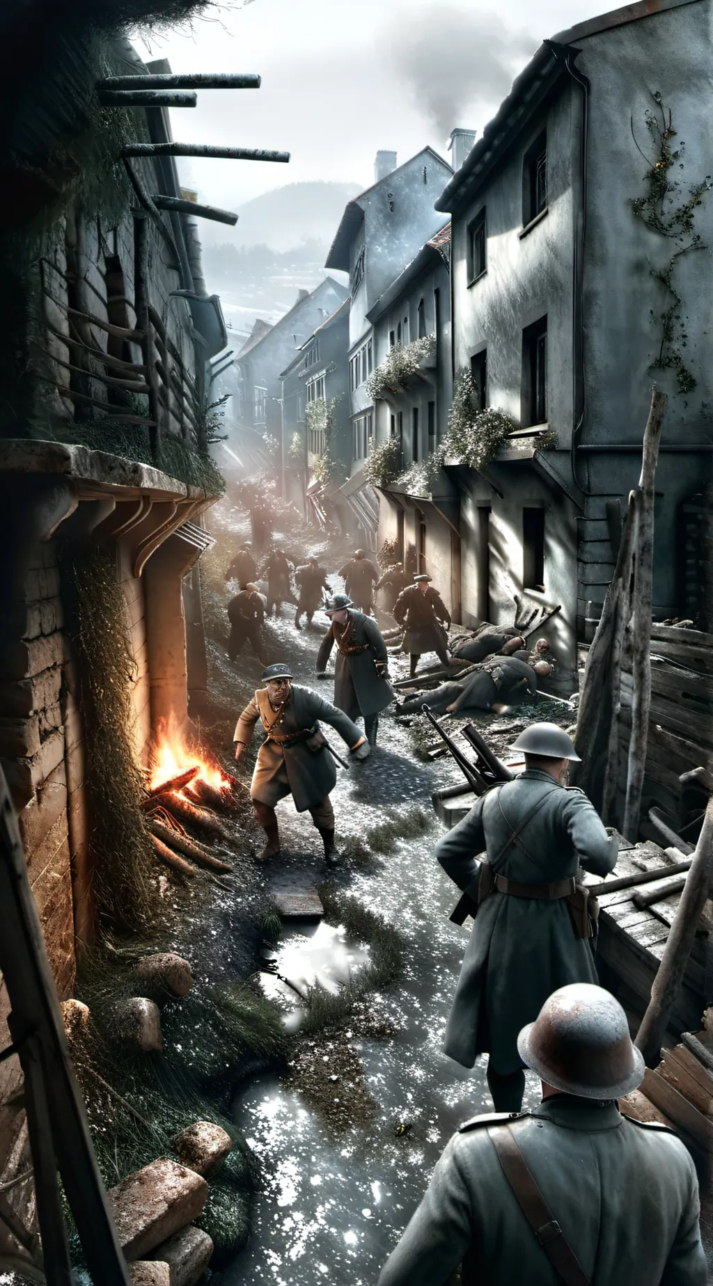 ai character: End of the war background