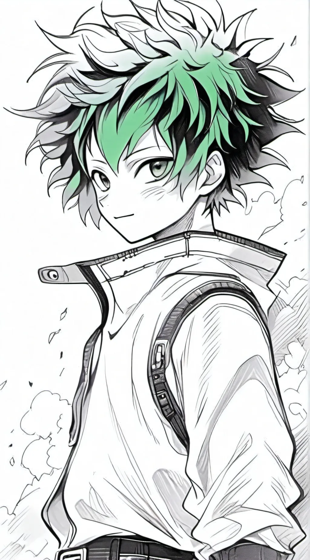ai character: izuku midoriya background