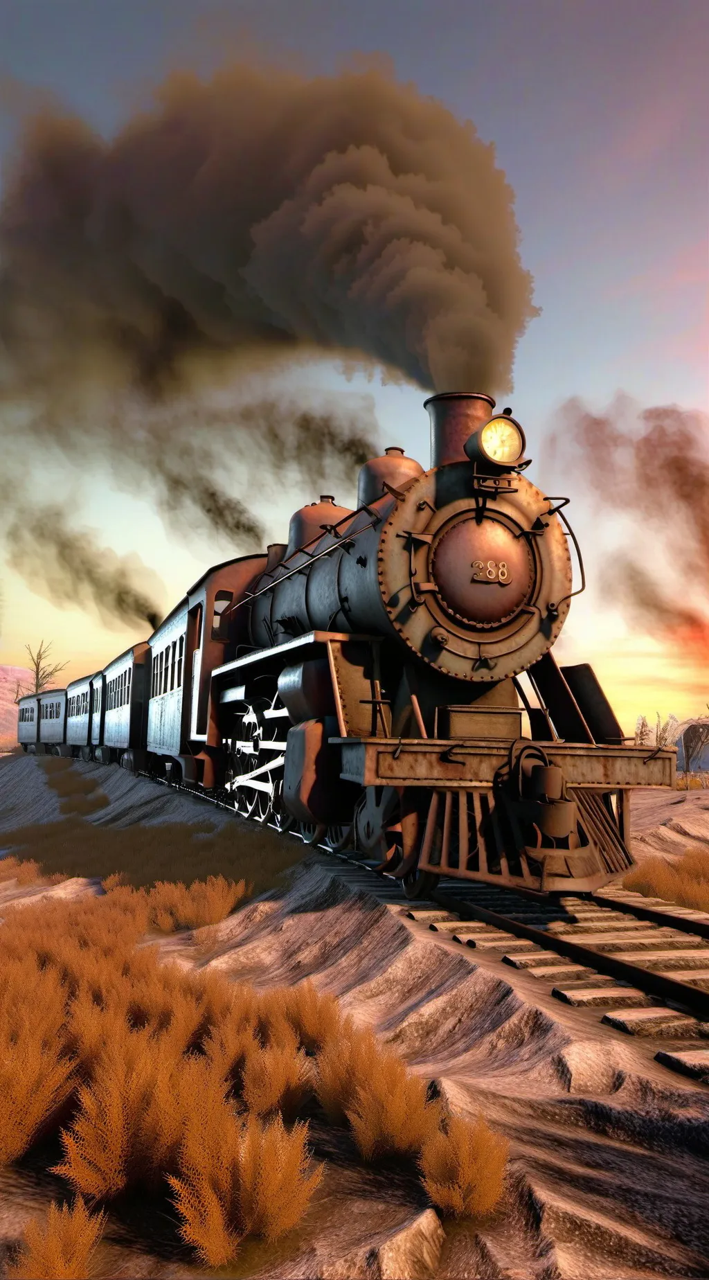 ai character: Death Train background