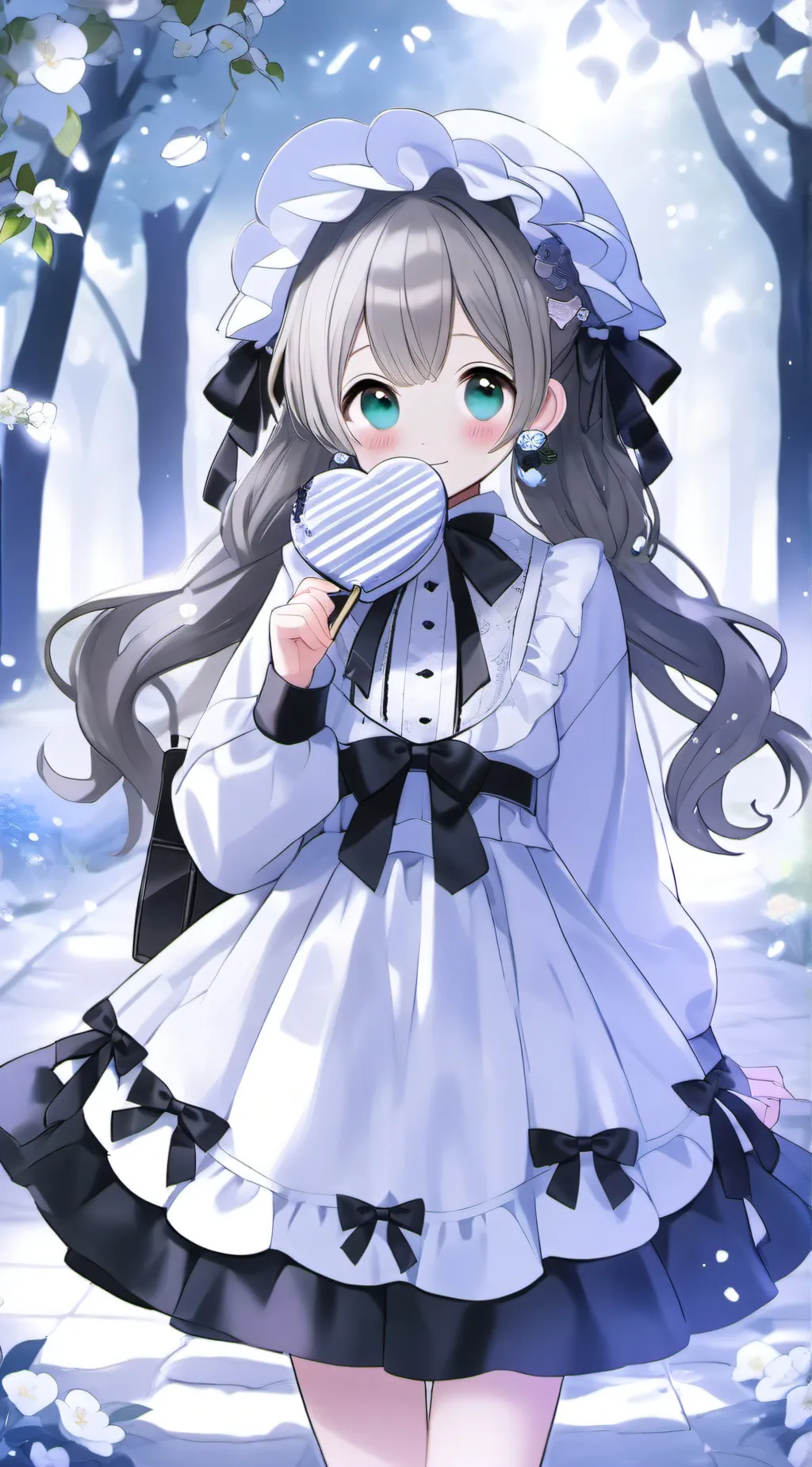 ai character: cute girl background