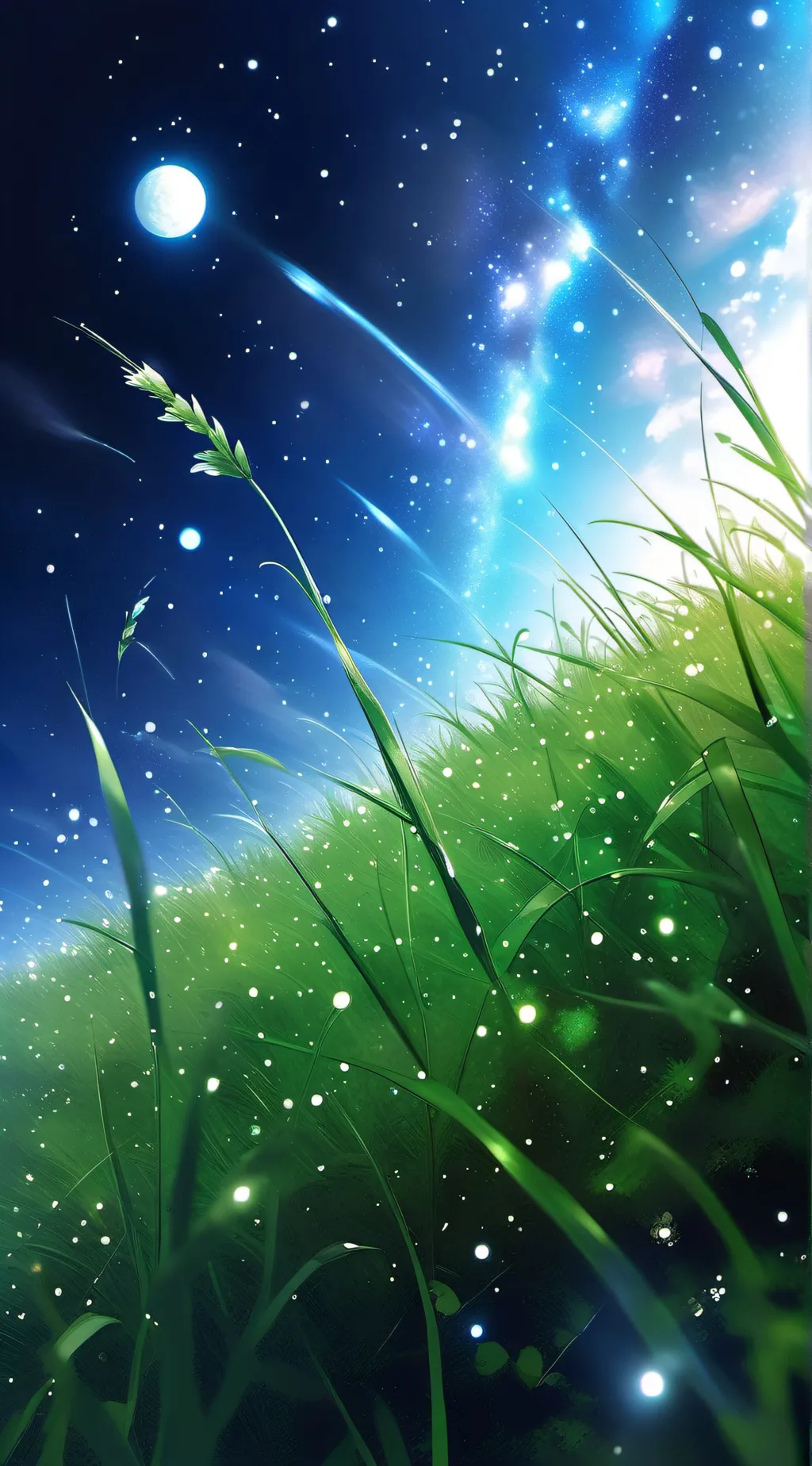 ai character: grass background