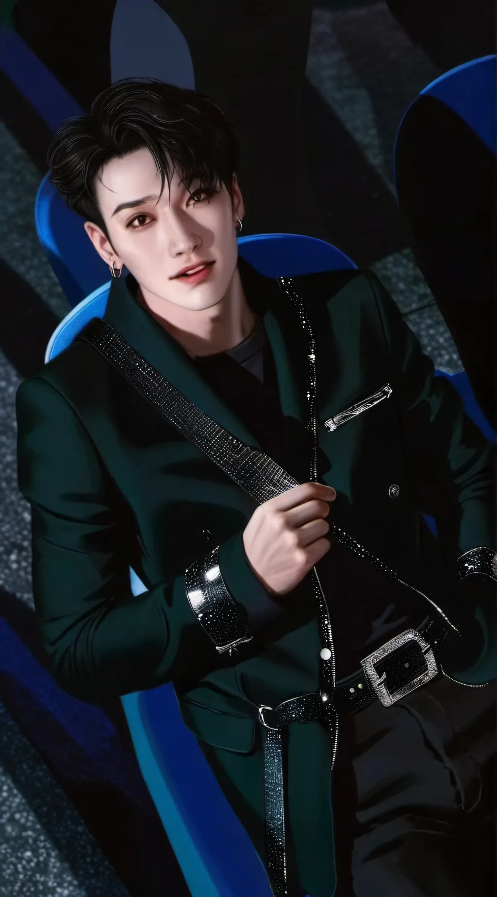 ai character: Bang Chan ♥️ background