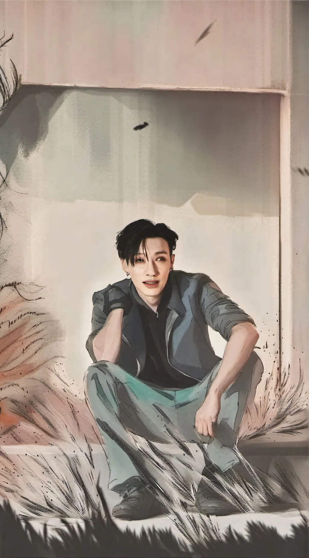 ai character: Bang Chan 💕 background