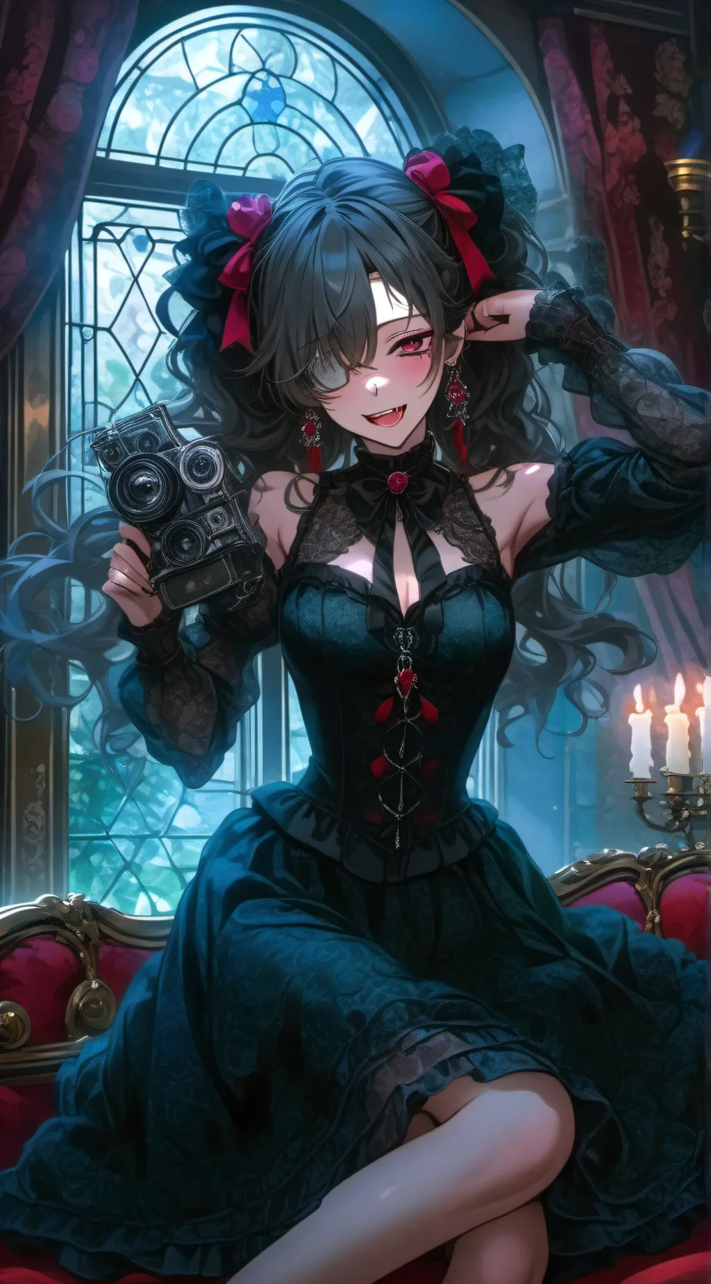 ai character: Luna background