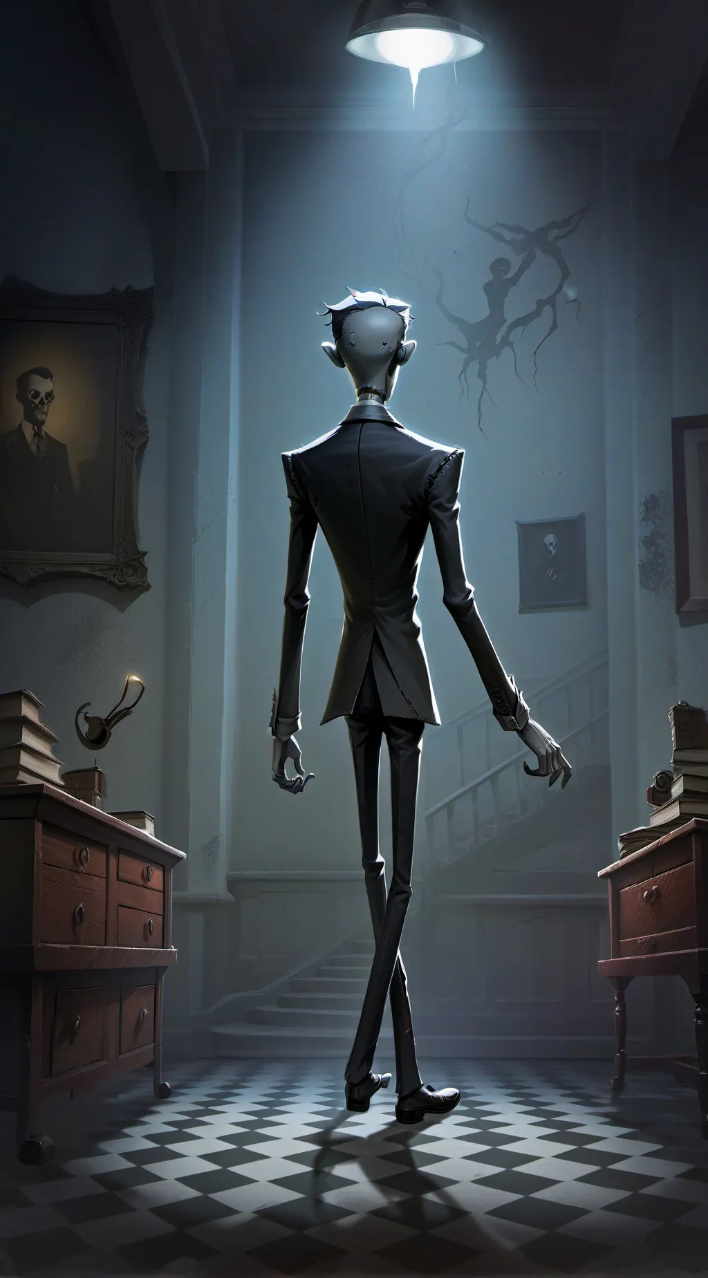 ai character: Mr.Stickman background