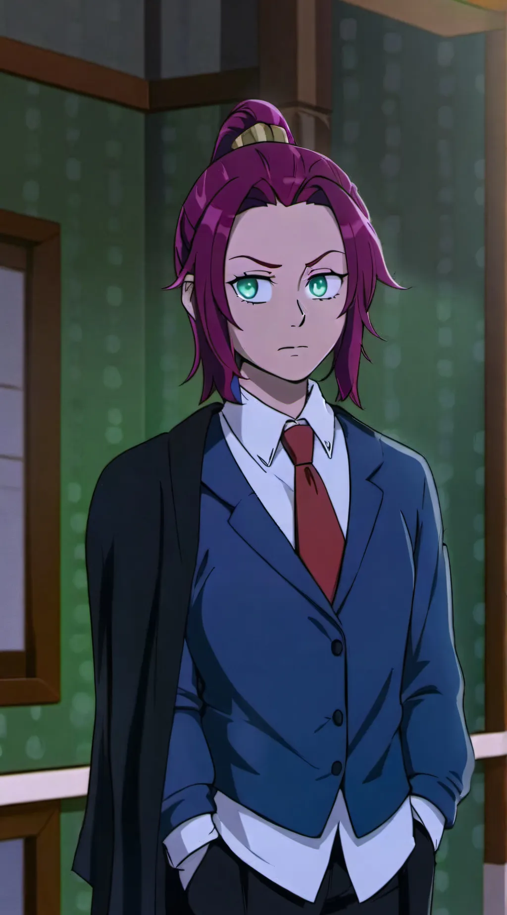 ai character: Boscha(boss mafia) background