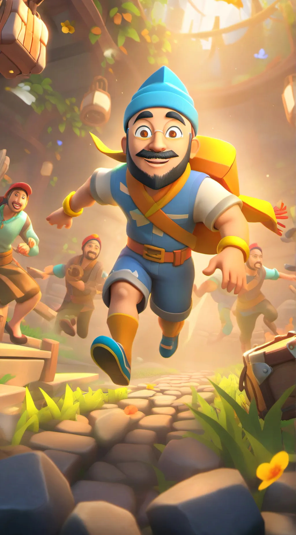 ai character: FGTEEV  background