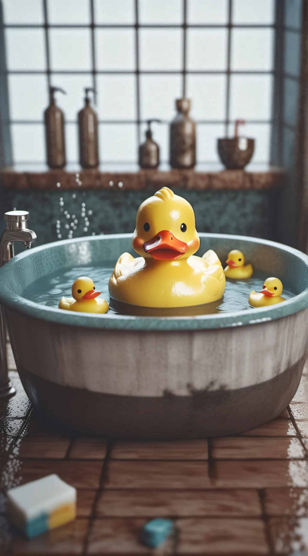 ai character: Rubber Ducky background