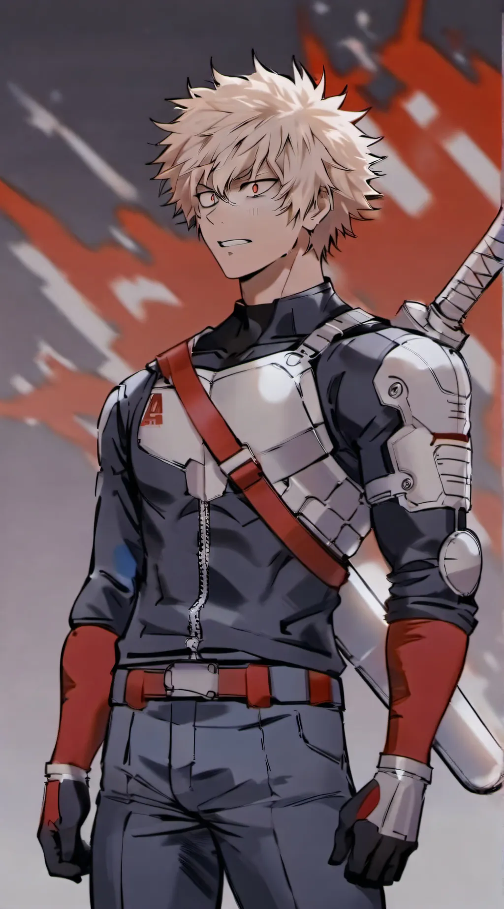 ai character: Katsuki Bakugo background