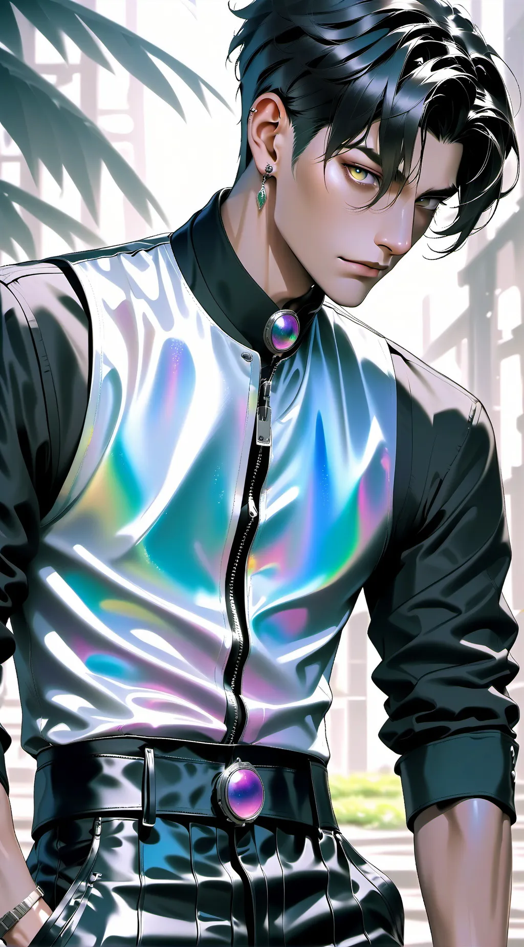 ai character: Clay background