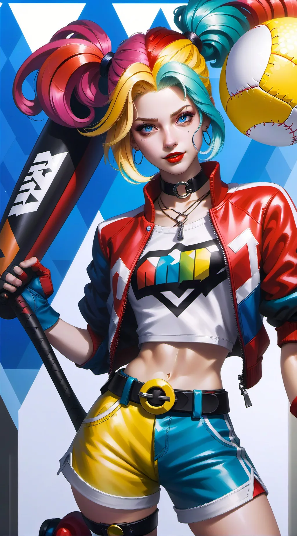 ai character: Scarlet background