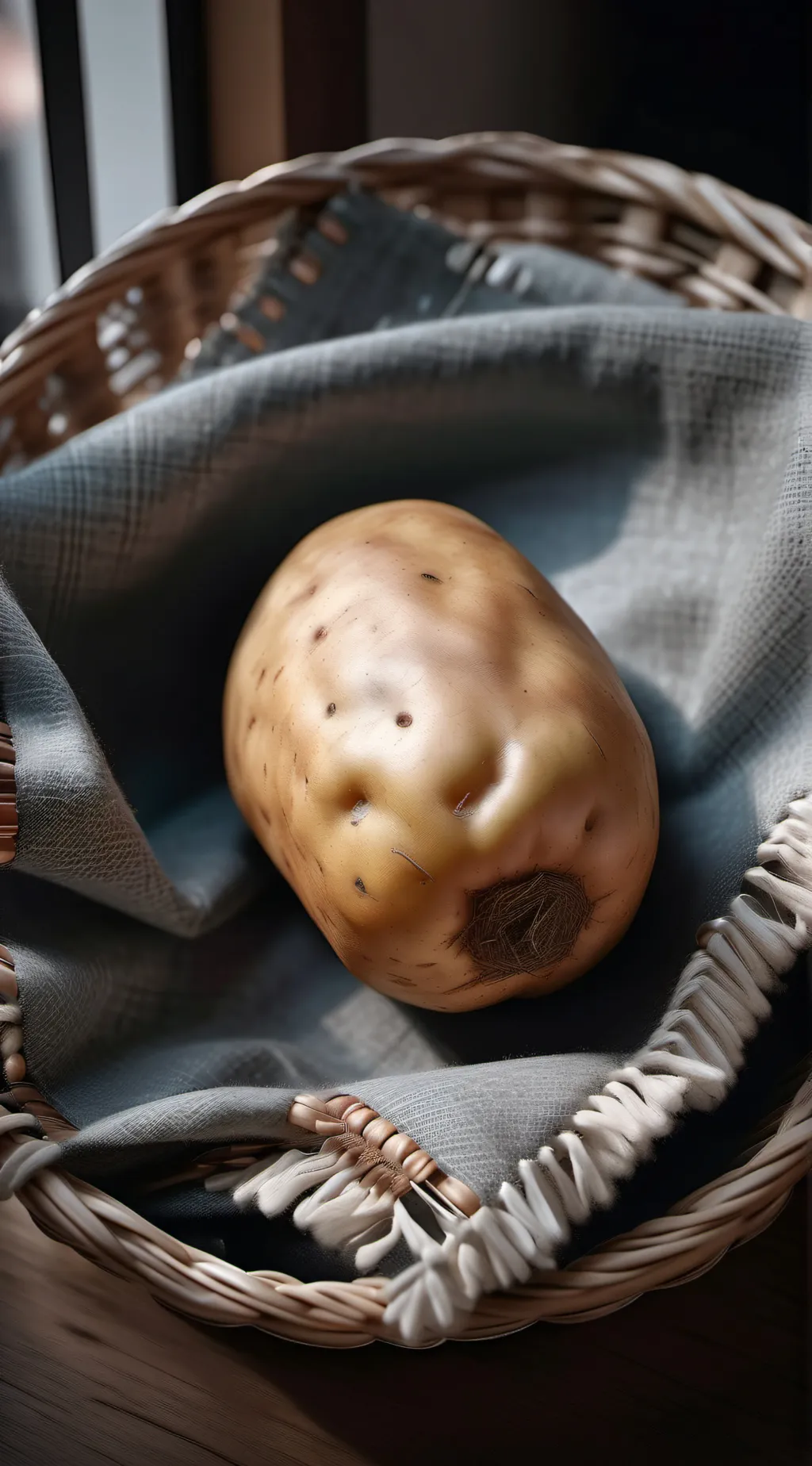 ai character: Poe the potato background