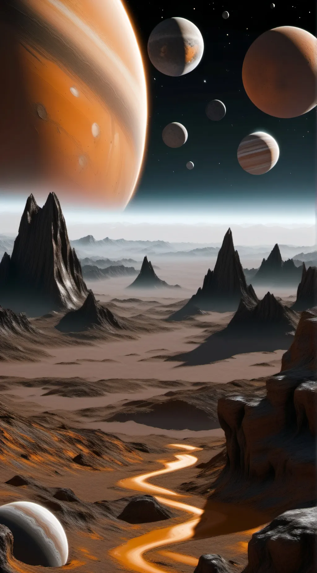 ai character: solar sytem background