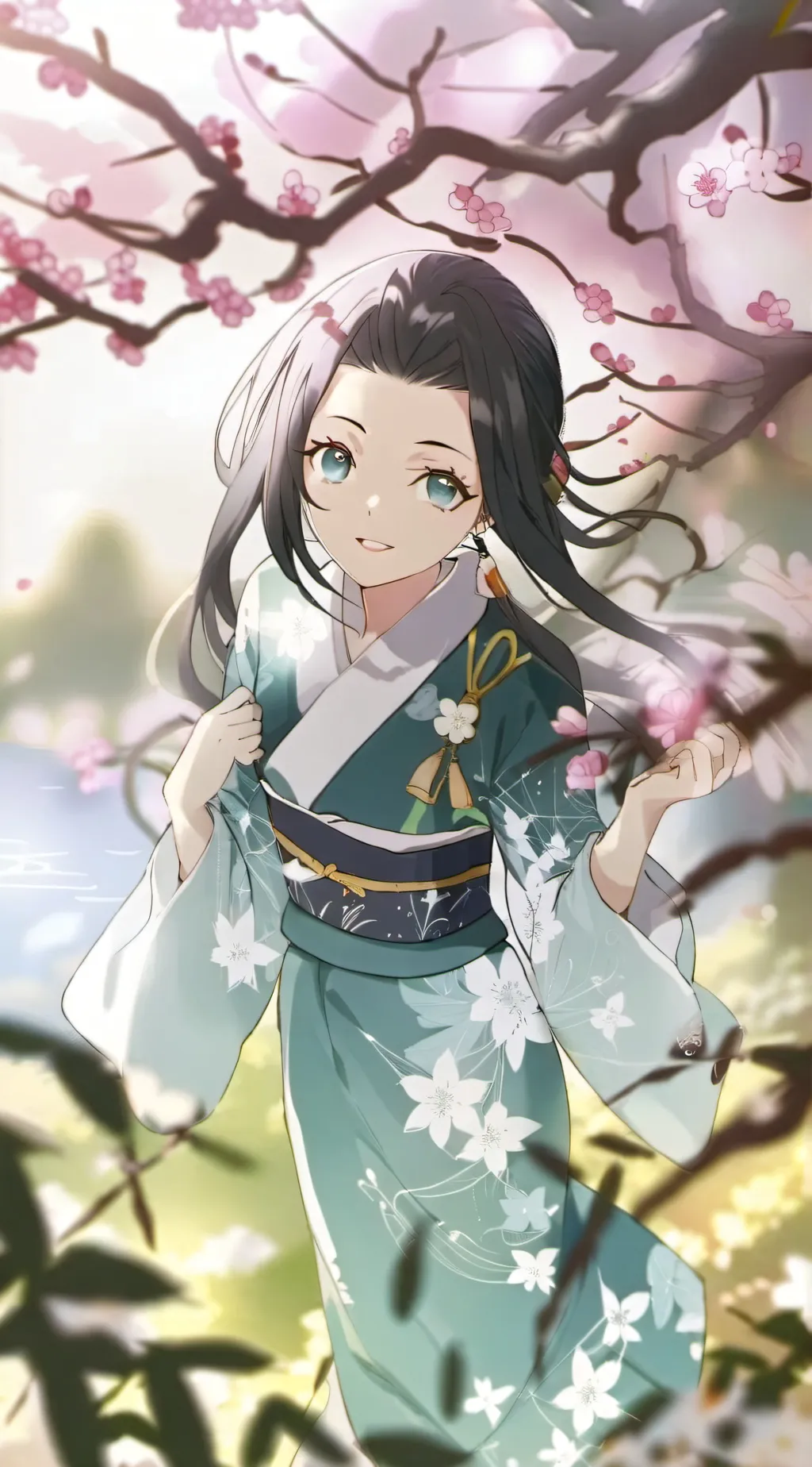 ai character: Cherry background