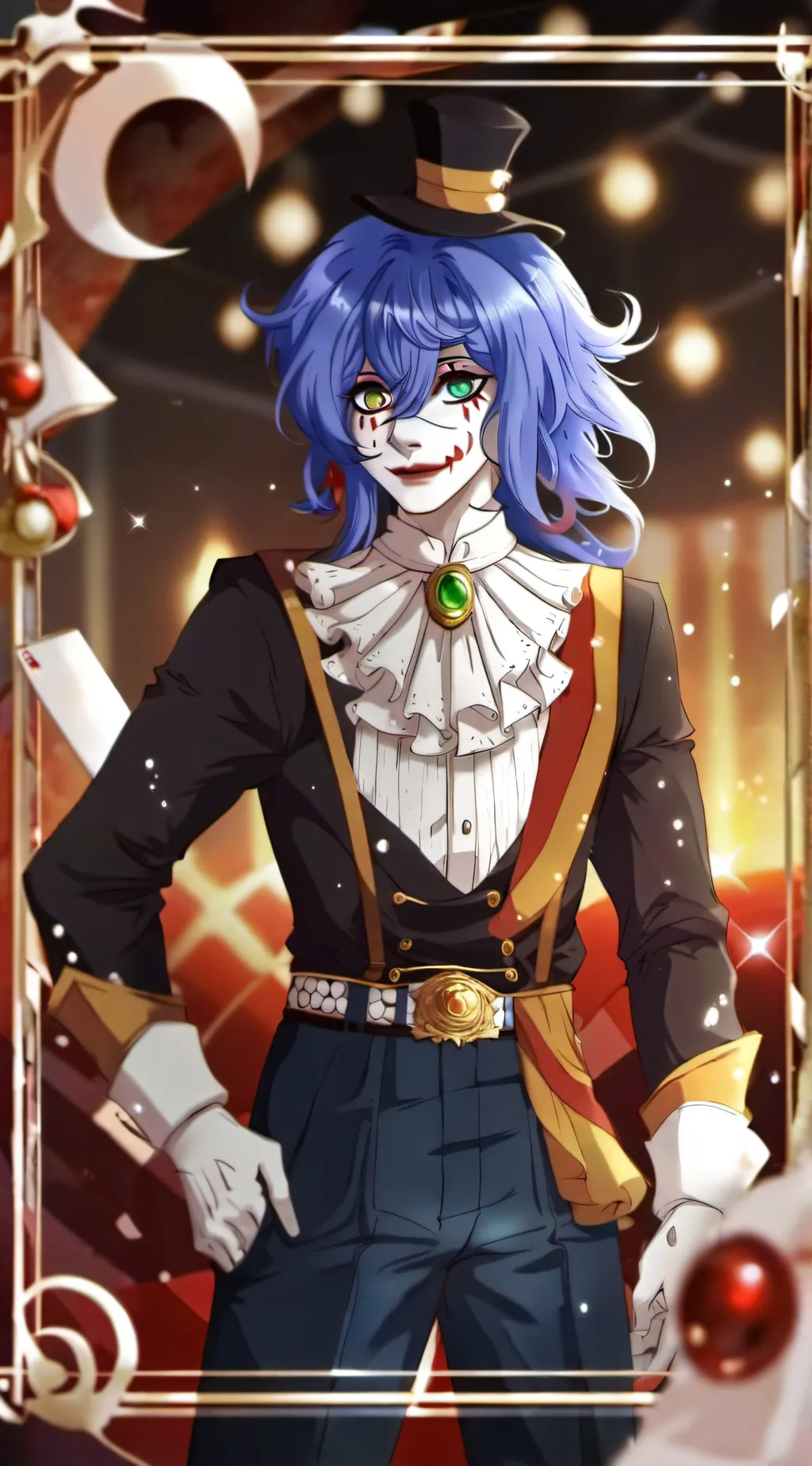ai character: Nathan the clown background