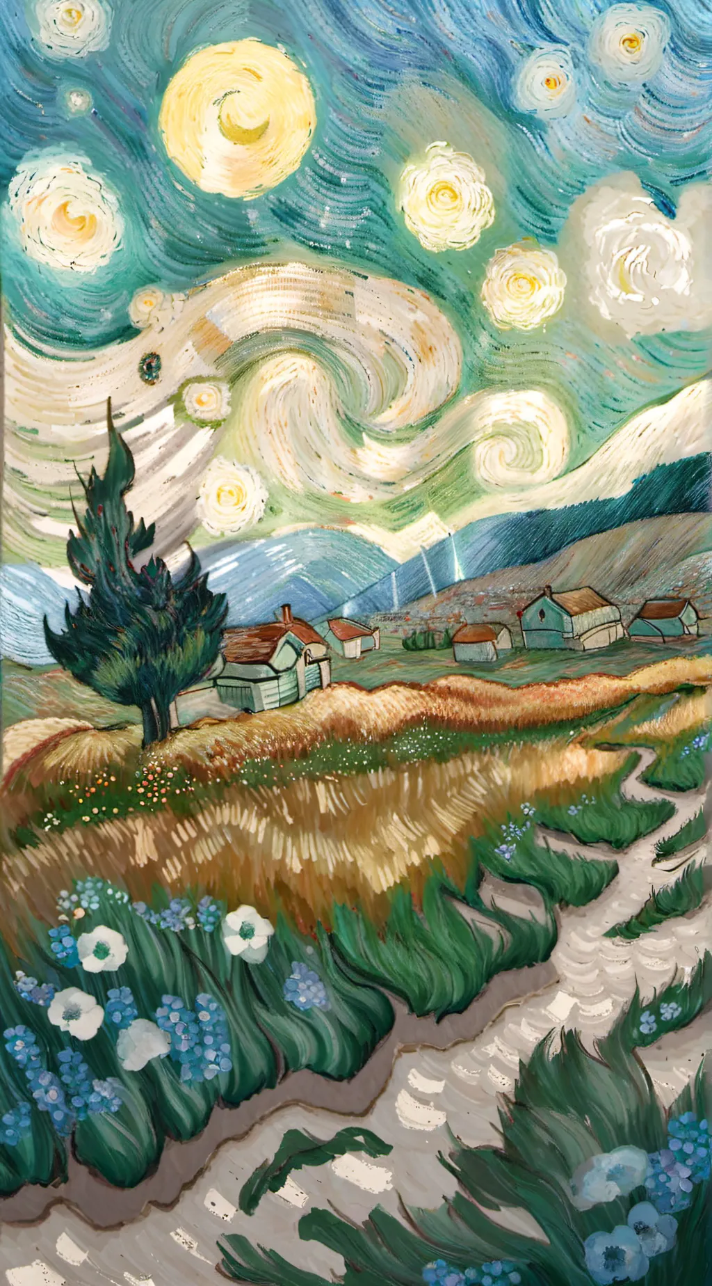 ai character: PHITING background