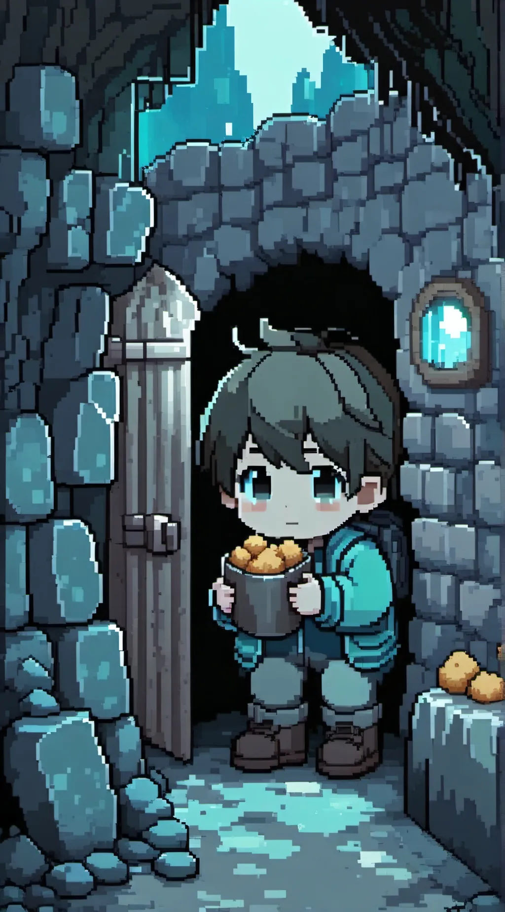 ai character: nugget background