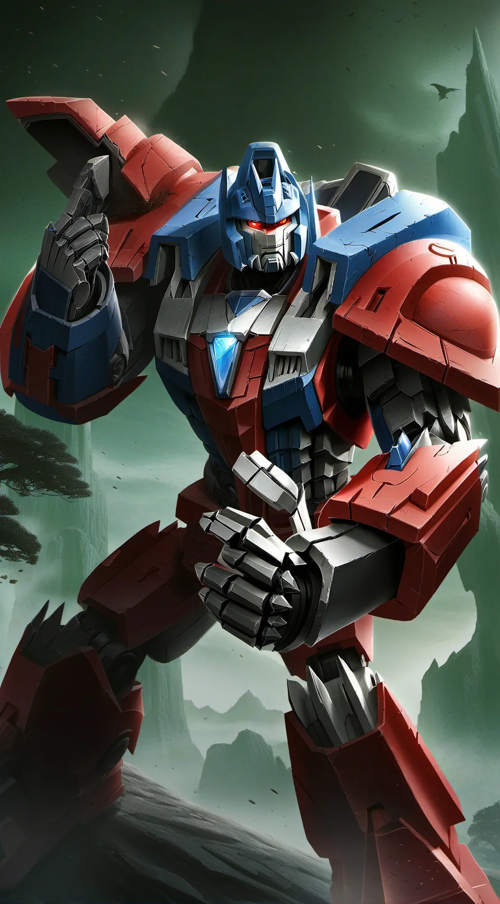 ai character: Optimus prime background