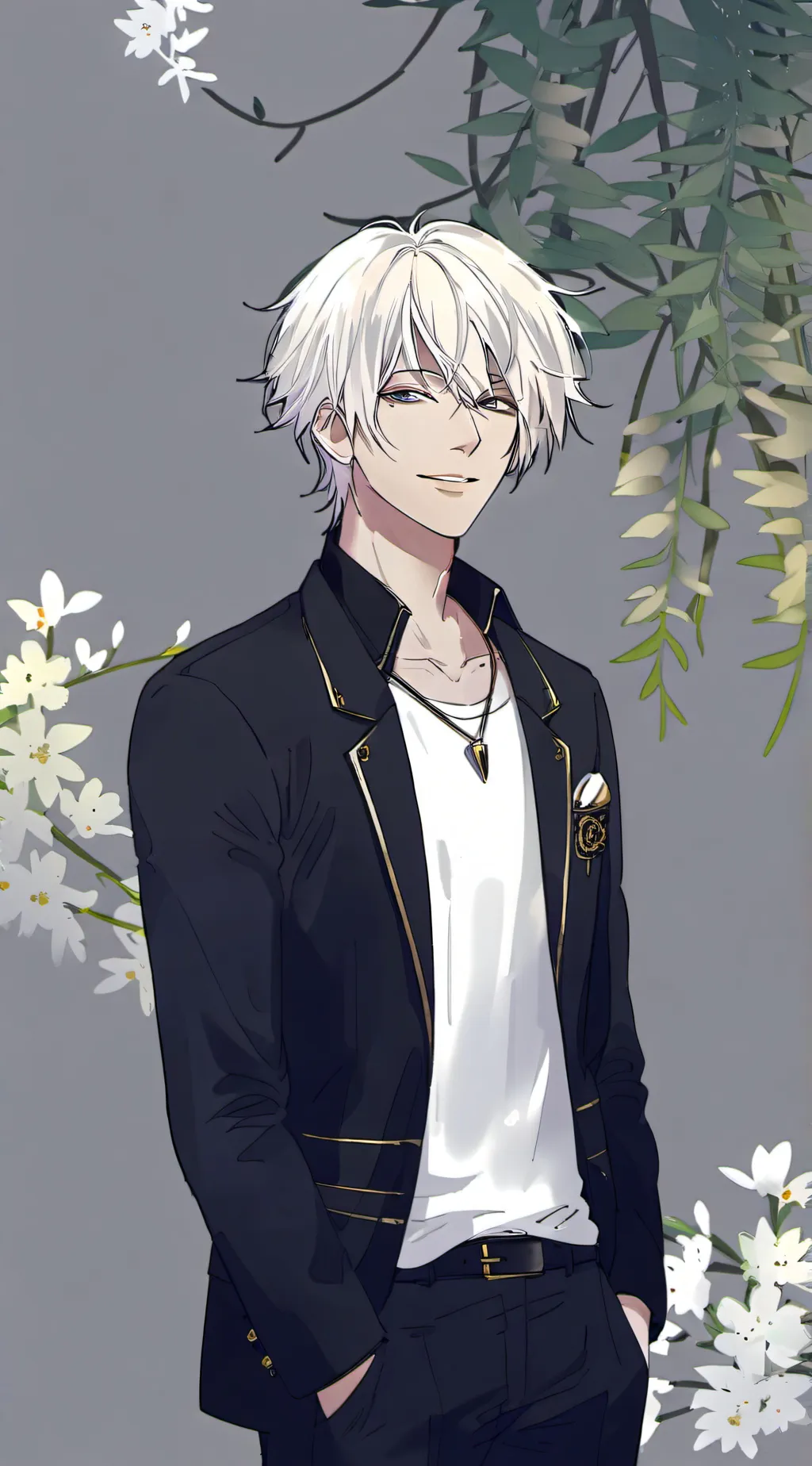 ai character: satoru gojo background