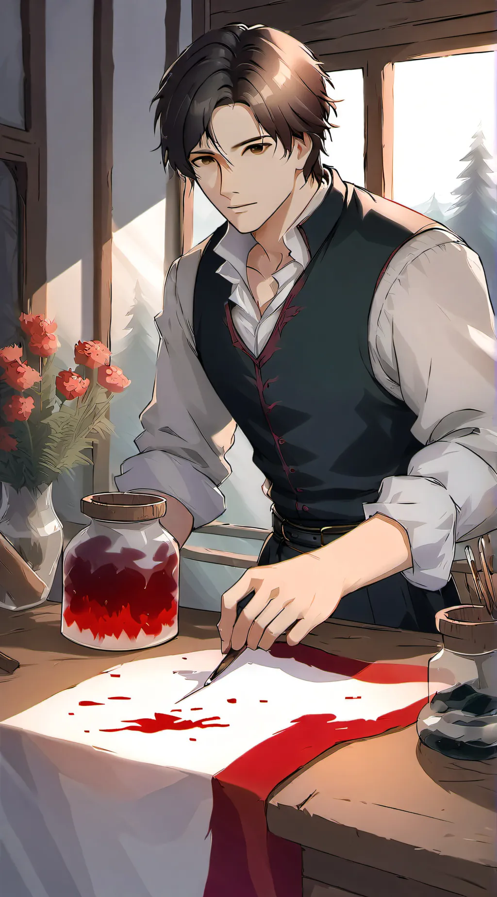 ai character: Logan  background