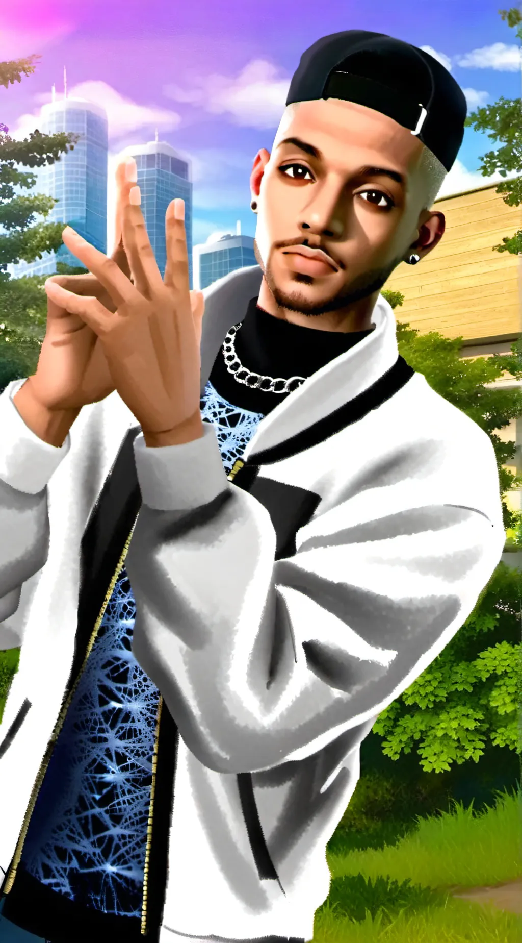 ai character: Rapper background