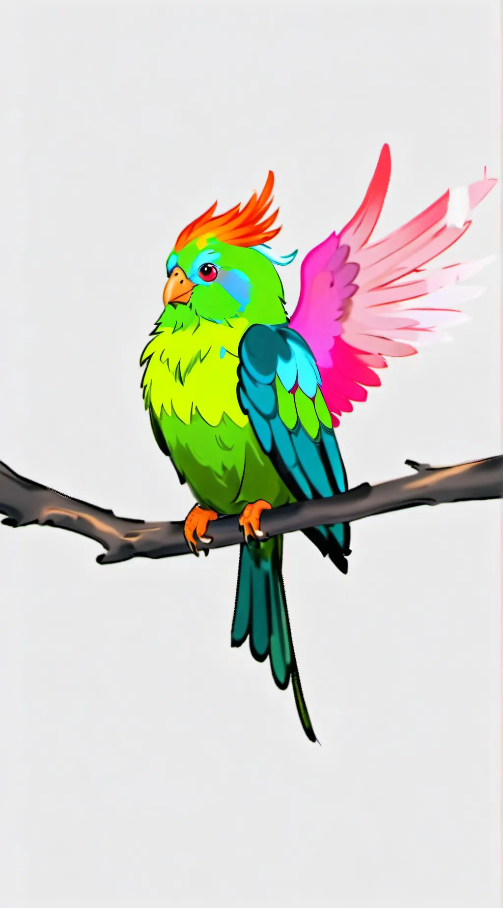 ai character: lovebird background