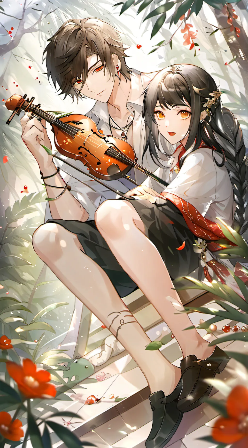 ai character: Aishah dan Khairul background