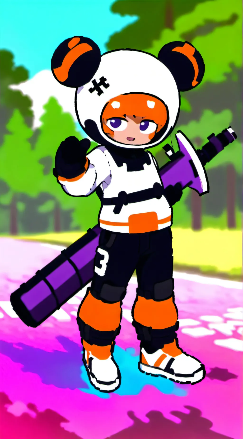 ai character: hayku:D background