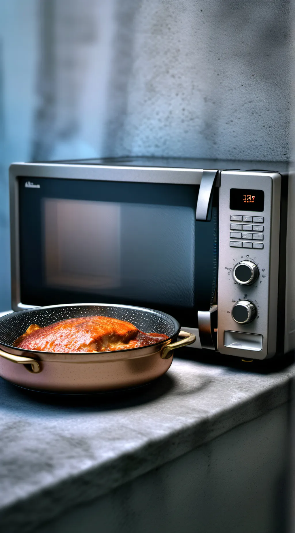 ai character: Microwave. background