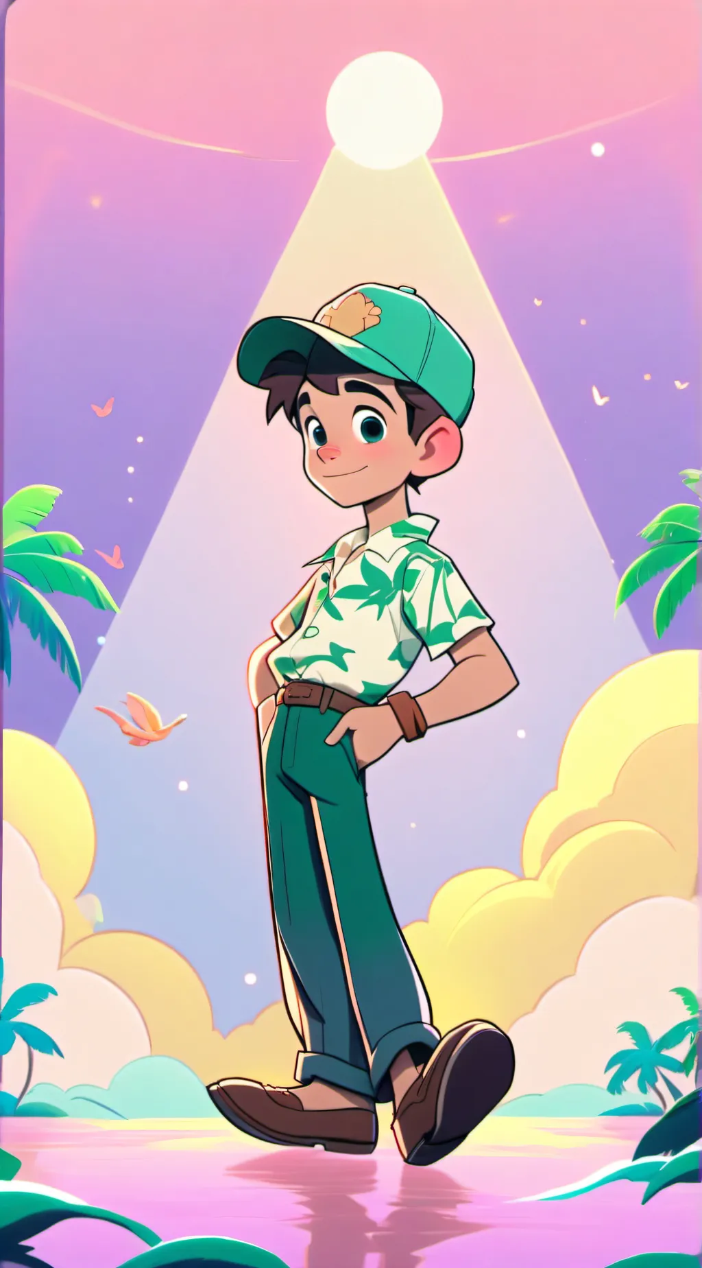 ai character: caleb's world background