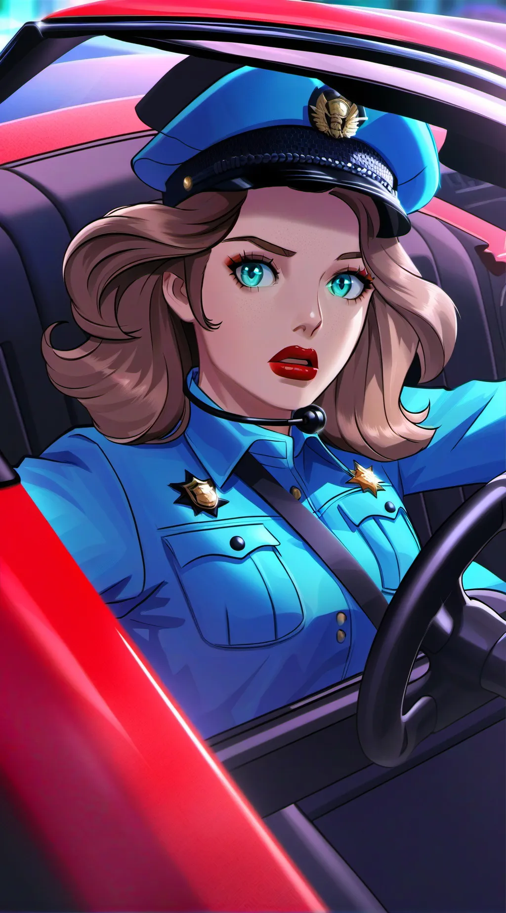 ai character: beach background