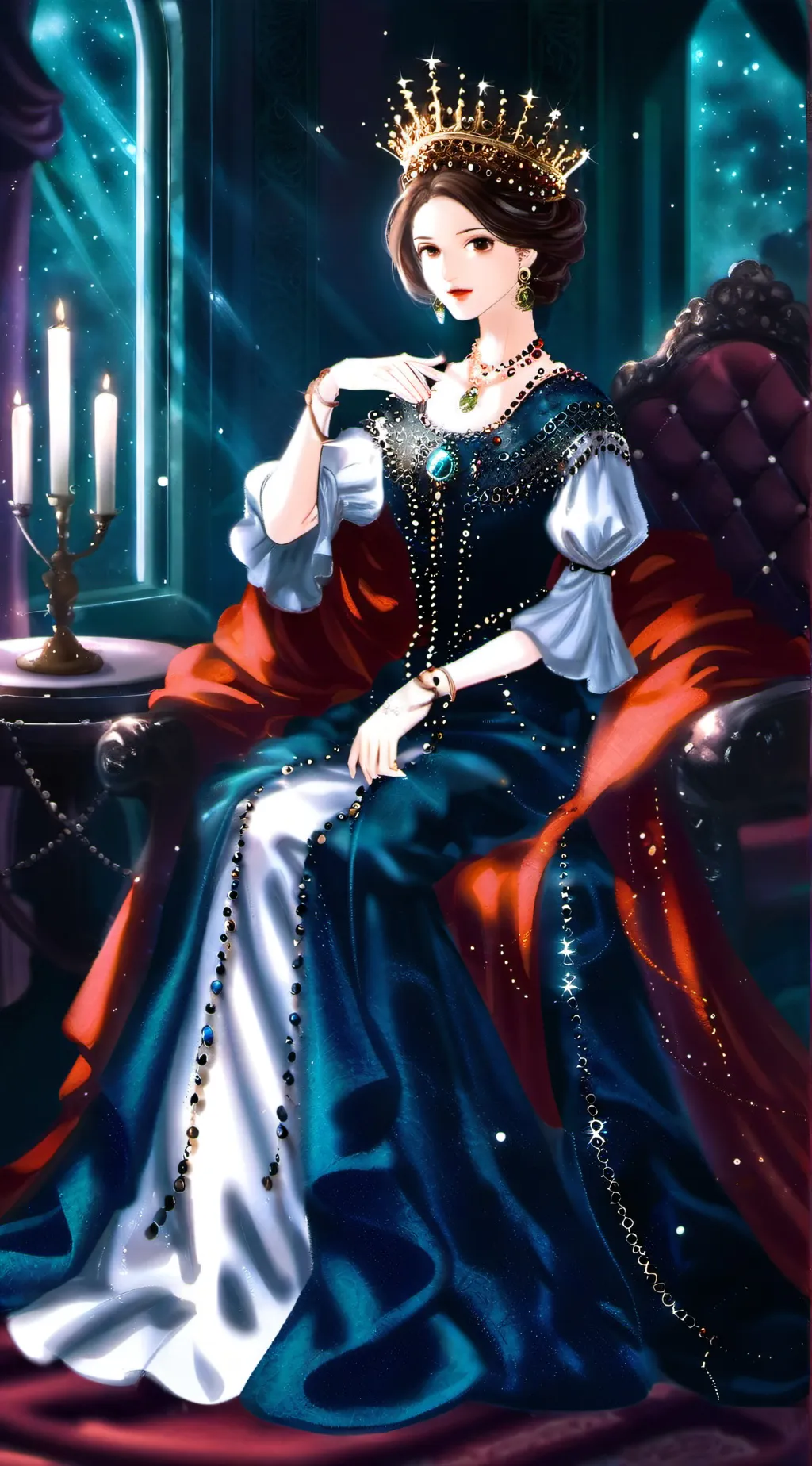 ai character: Queen Viviana  background