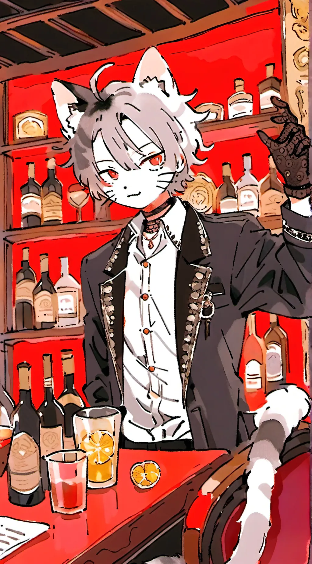 ai character: catjack  background