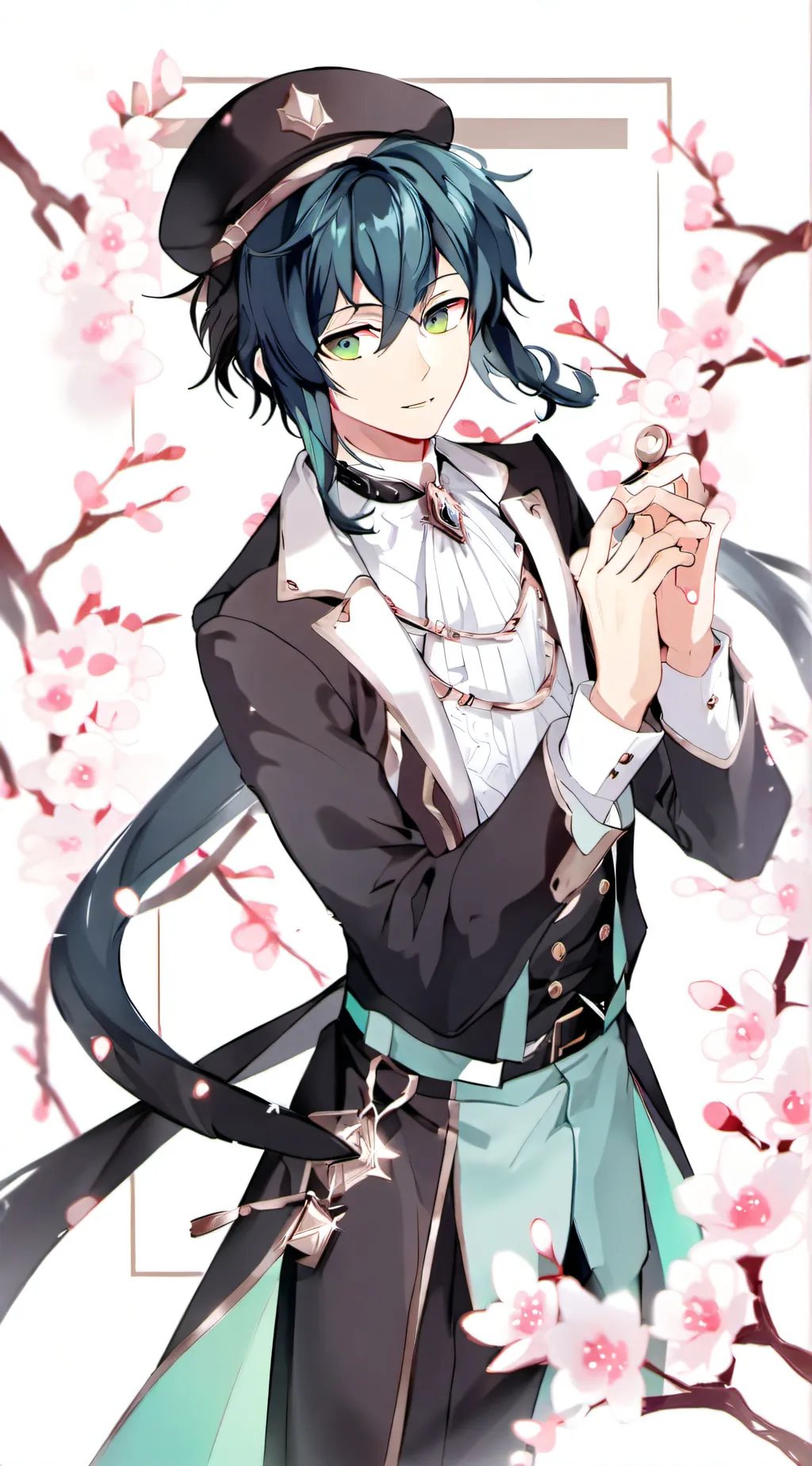 ai character: muchiro (police)  background