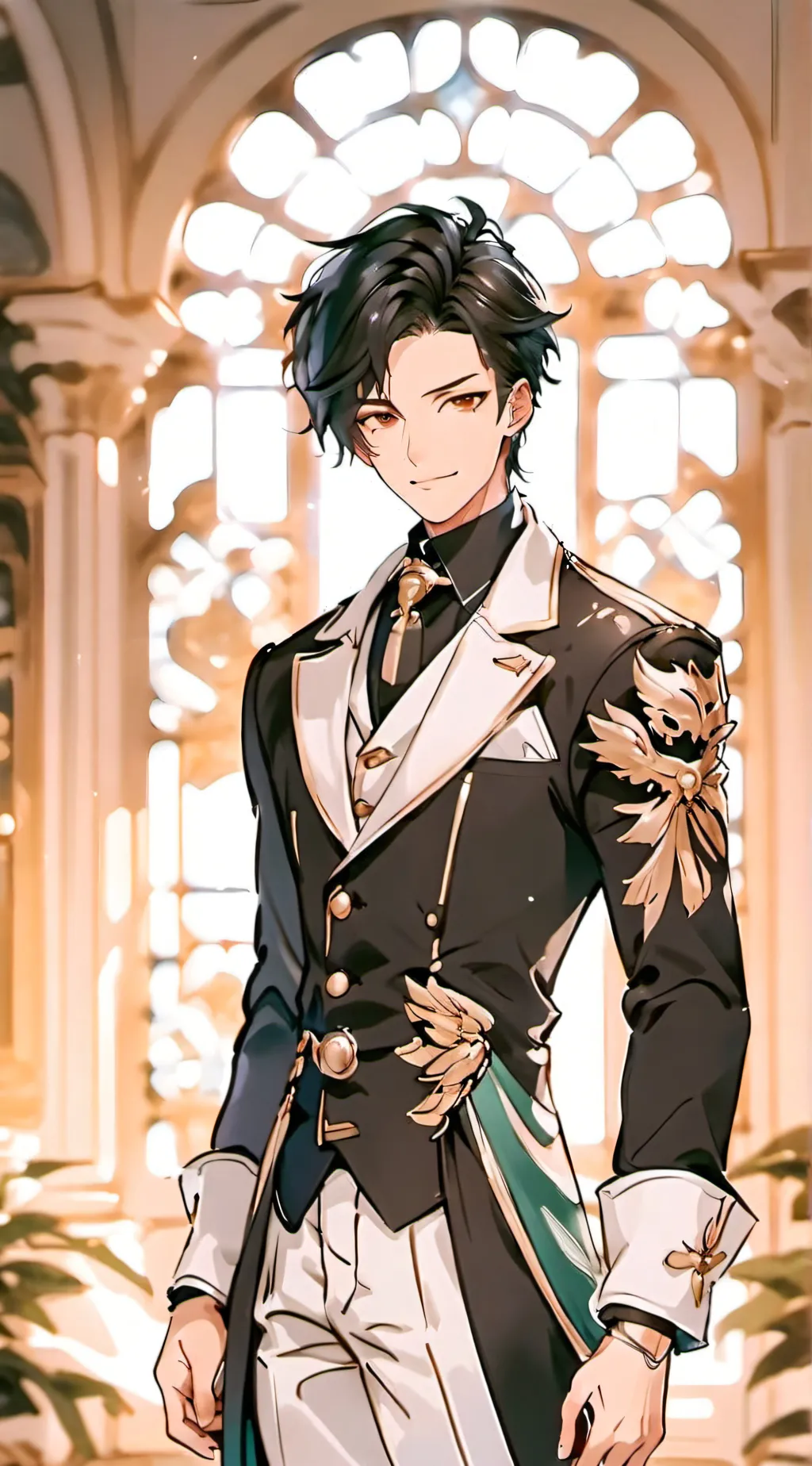 ai character: Leon background