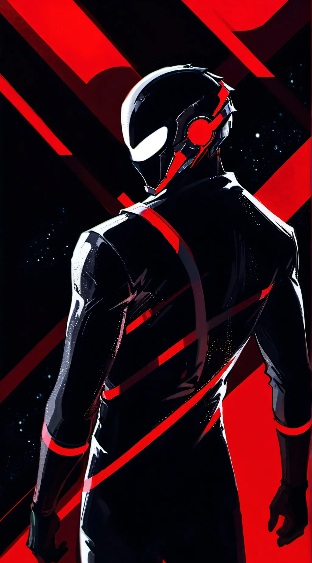 ai character: Cyber Warrior background