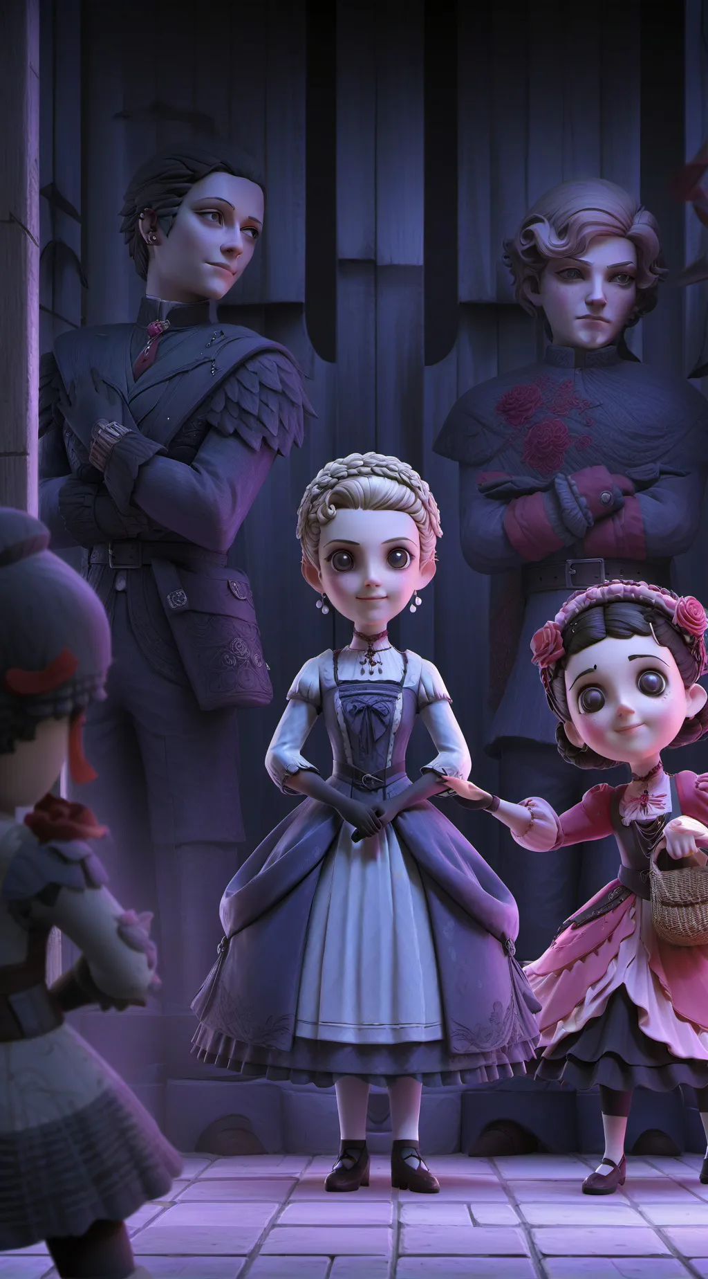 ai character: Nightmare dolls background