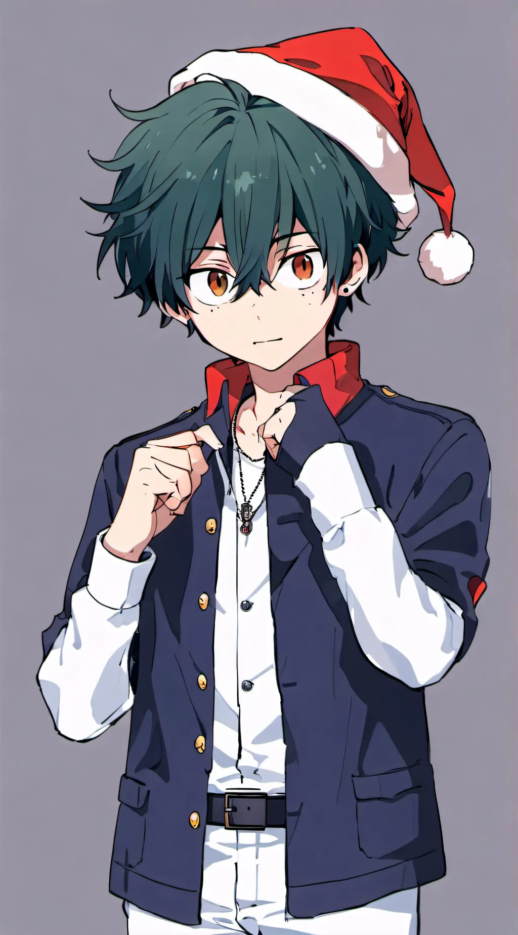 ai character: MHA x Christmas  background