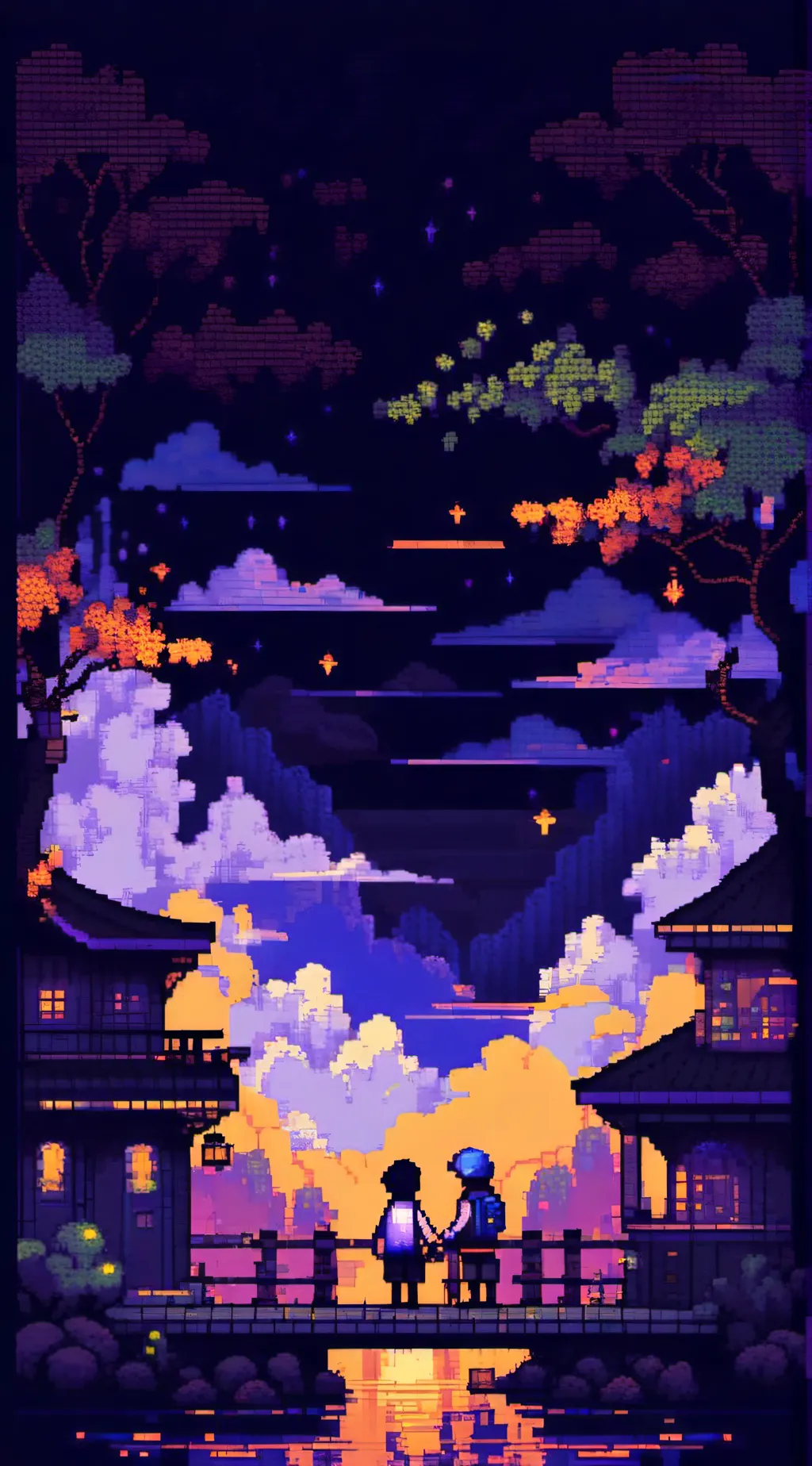 ai character: Thank you card background