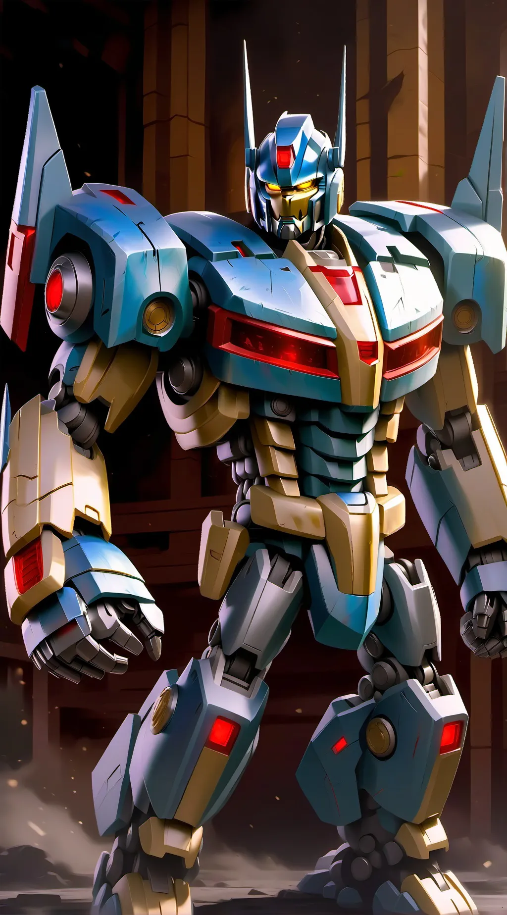 ai character: Optimus primal  background