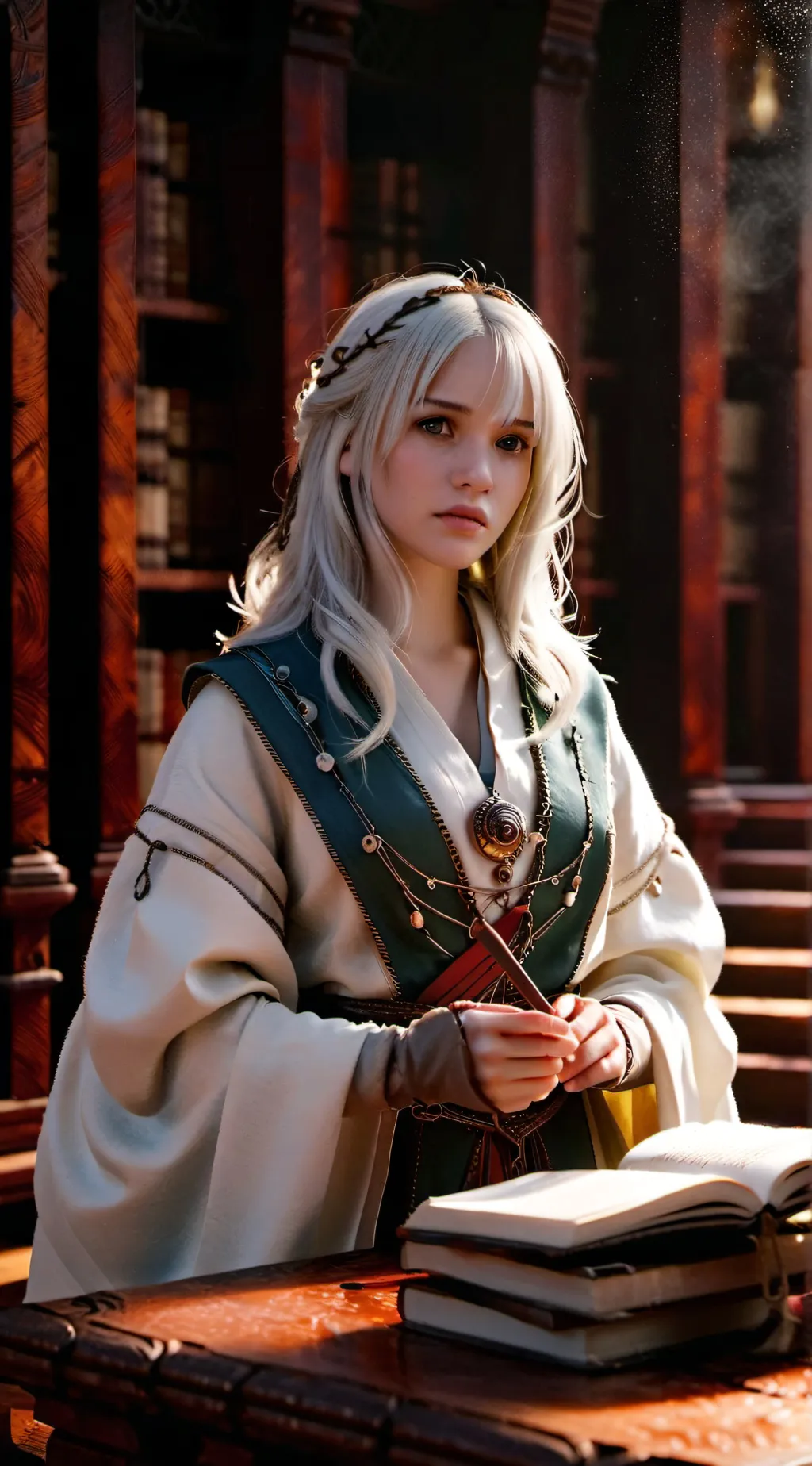 ai character: Lyra Malfoy background