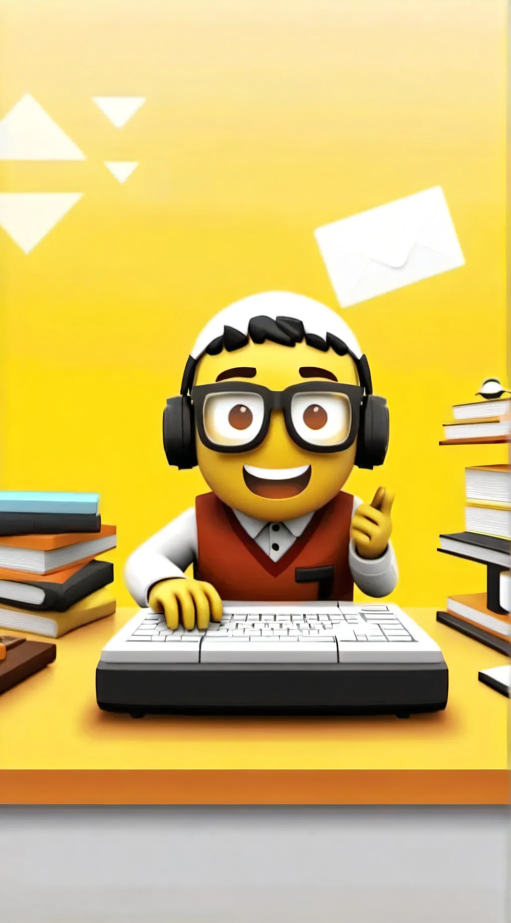 ai character: nerd background