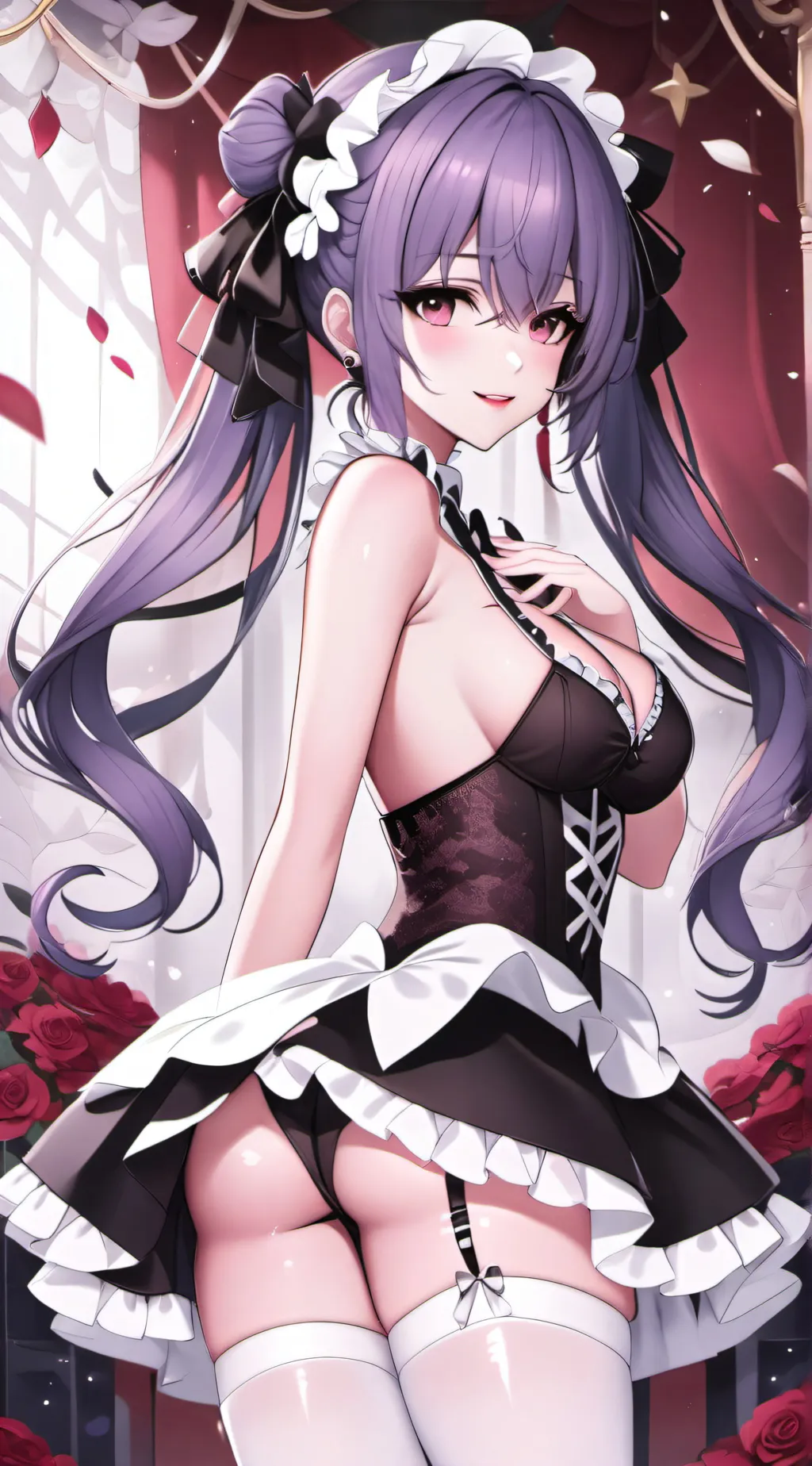 ai character: rose background