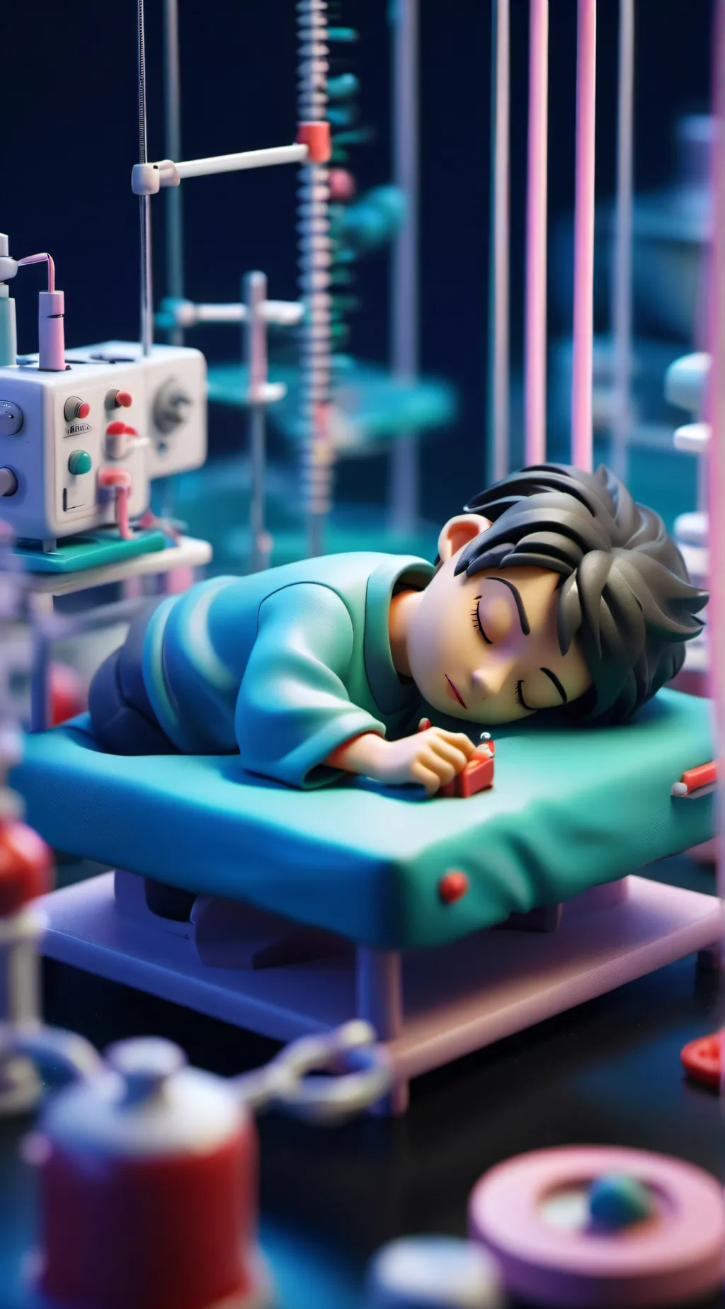 ai character:  Scientist river background