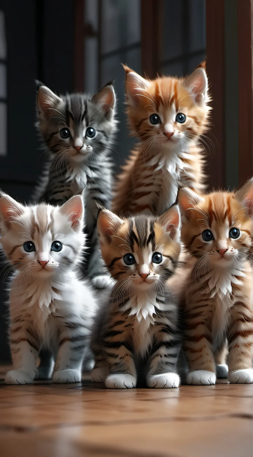 ai character: Abandoned kittens background