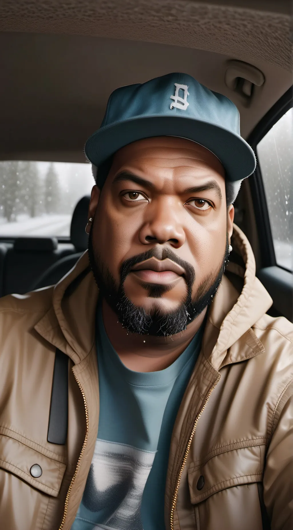 ai character: ice cube  background