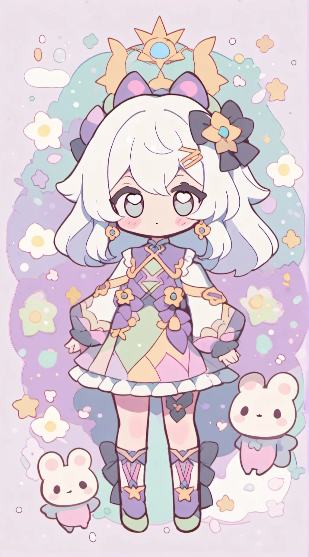 ai character: Aurora background