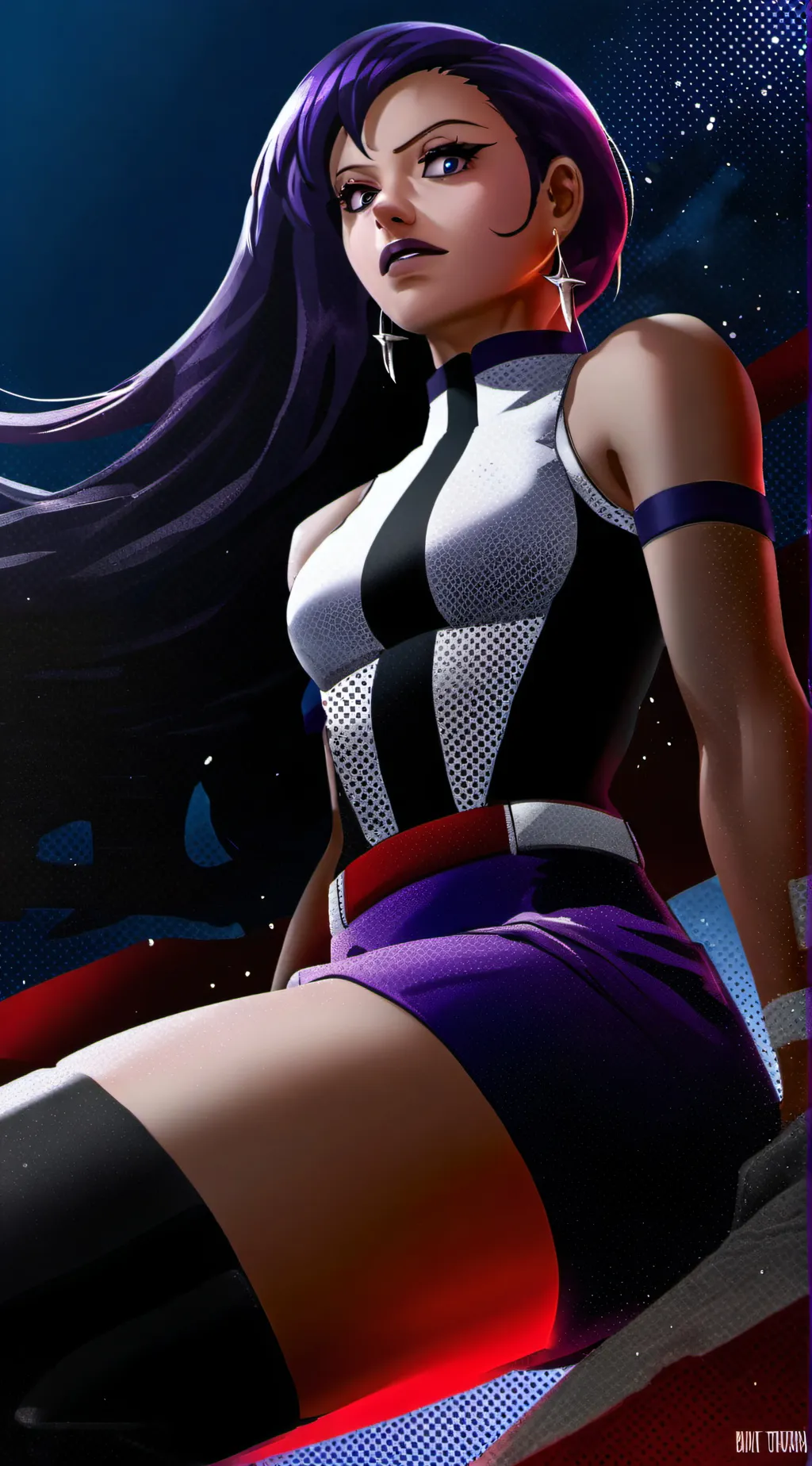 ai character: Midnight ⊹ background