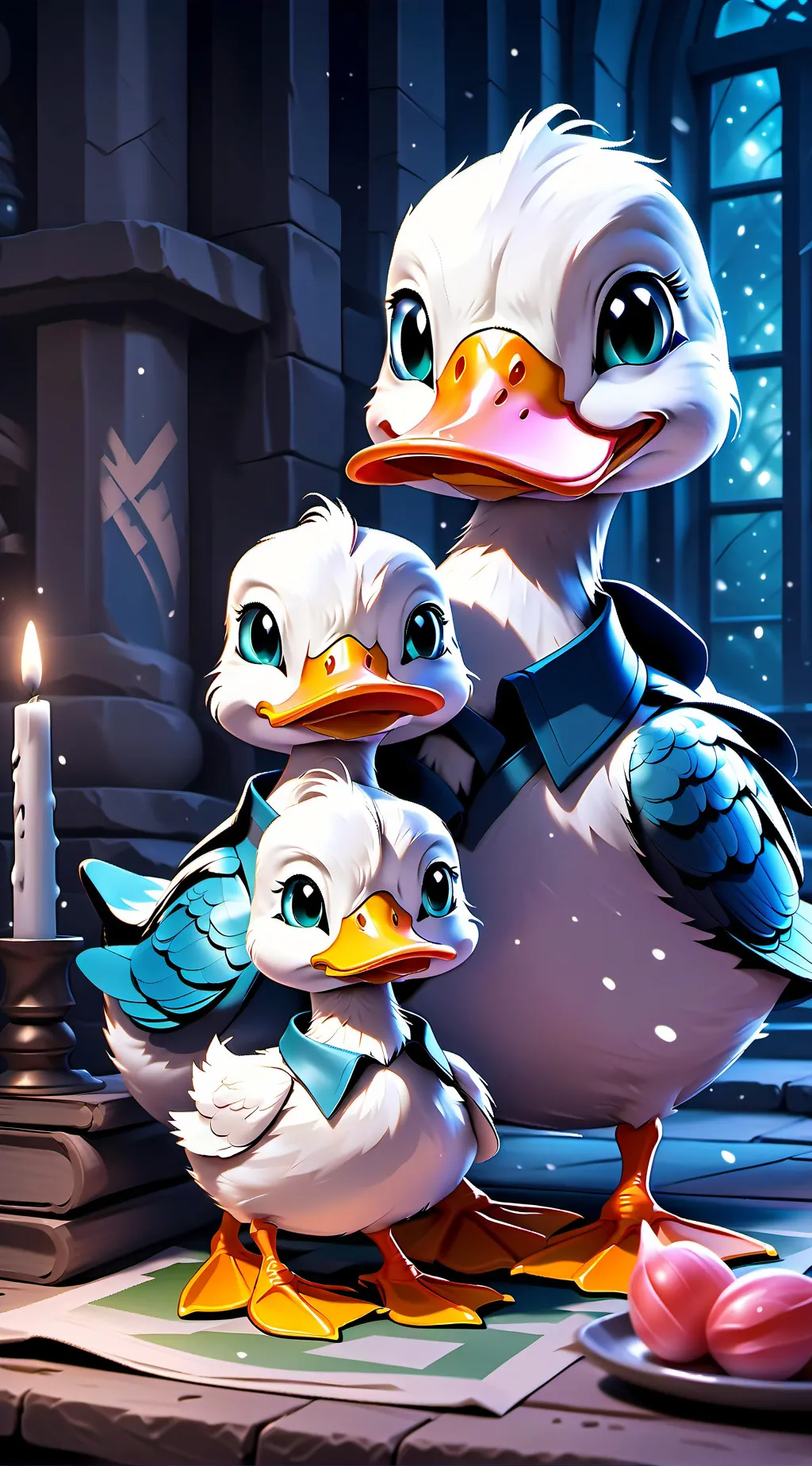 ai character: Duck family background